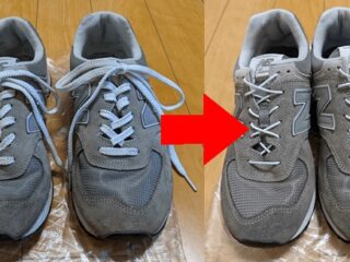 「スニーカーの紐を結ばない方法」と 「スニーカーの紐が長い時」の３つの解決方法